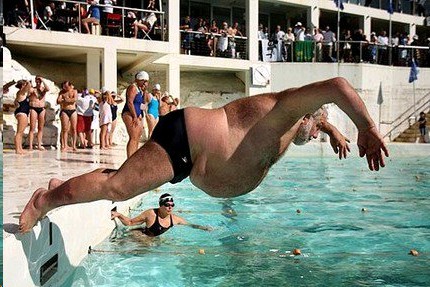 水泳　飛び込み　肥満